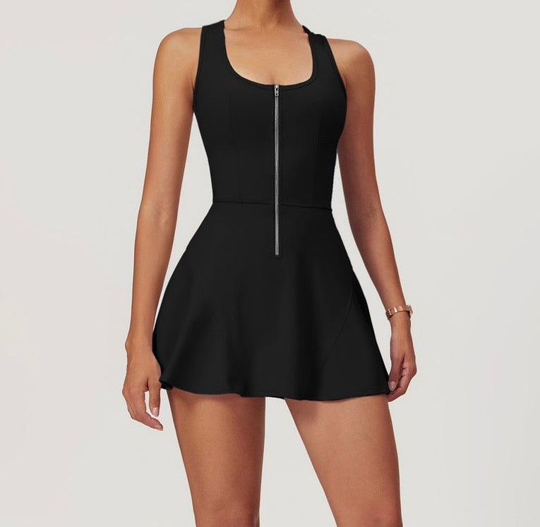 Chicas Sporty Mini dress Built-in Short - Black